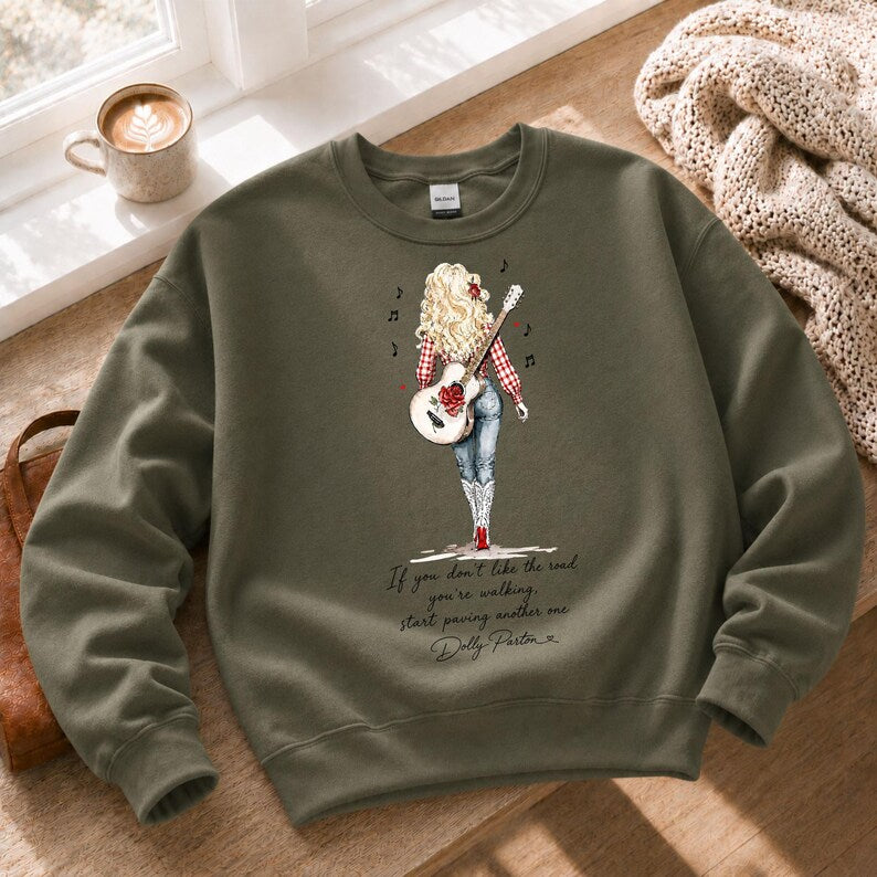 Tribute Sweatshirt, Country Music Legend Memorial Shirt, Dolly Hoodie, Dolly Vintage Tee, Country Fan Gift
