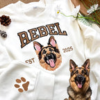 Personalized Embroidered Pet Face and Name Est Sweatshirt