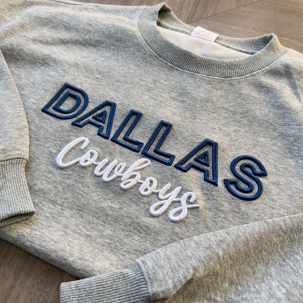 Custom 3D PUFF Embroidery Team Sweatshirt