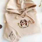 Personalized Pet Portrait Embroidery Sweatshirt Hoodie T-shirt
