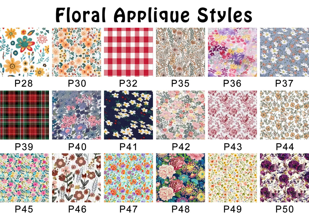 Custom Pet Portrait Floral Applique Embroidered Sweatshirt with Side Bow Detail