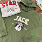 Personalized Embroidered Pet Face and Name Est Sweatshirt