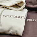 Custom Embroidered Photo Portrait Couple Hoodie or Sweatshirt, Personalized Gift for Him Her