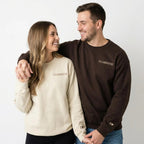 Custom Embroidered Photo Portrait Couple Hoodie or Sweatshirt, Personalized Gift for Him Her