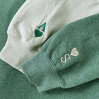 Custom Embroidered Photo Portrait Couple Hoodie or Sweatshirt, Personalized Gift for Him Her