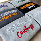 Custom 3D PUFF Embroidery Team Sweatshirt