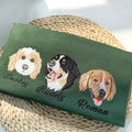 Custom Dog Face Embroidered Sweatshirt - Personalized Pet Photo Hoodie for Dog Lovers- Colorful Design