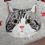 Personalized Embroidered Pet Face and Name Est Sweatshirt