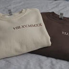 Custom Embroidered Photo Portrait Couple Hoodie or Sweatshirt, Personalized Gift for Him Her